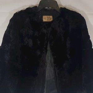 Vintage Watson Black Fur Shawl